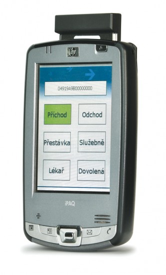 Mobilní PDA terminál se slotem CF nebo SD, dle aktuální nabídky